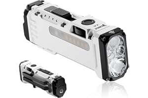 WUBEN X4 Mini LED Torch with RGB Light, Small Torch Rechargeable 1500 Lumens, EDC Tactical Torches IP68 Flashlight Torches for Camping, Checking, Emergency