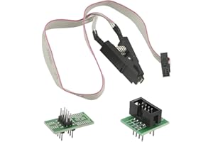 BGTXINGI 2Pcs SOP8 to DIP8 Test Clip Motherboard BIOS chip 8 pin Wide and Narrow Body Universal Flash Chip IC Test Clips Socket Connector Programmer