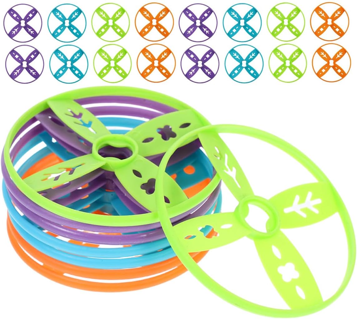 SKISUNO Juego de 40 Discos Voladores de Mano, Compatible con Juguetes Portátiles Pie, Colores Vibrantes, Material Duradero para Juegos al Aire Libre y Actividades Infantiles