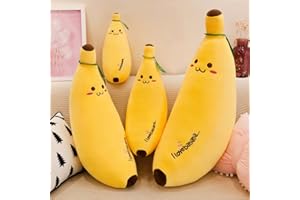 BYNYXI Peluche Banana, 50 cm Cuscino in Peluche Banana Lungo Peluche Banana Bambola Cartoon Peluche Peluche Banana Cuscino Peluche Bambola Giocattoli per Bambini Ragazzi Ragazze Regalo di Compleanno