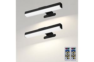 Arixinks Picture Light for Wall Art Indoor, Battery Operated Painting Lighting with 3 Colors, Remote Led Display Accent Light Brightness Dimmable Timer for Pictures Frames Portrait Gallery Dartboard