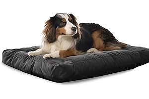 Flowen Cuscino Cane Taglia Grande 90x70 Facile da Lavare con Federa Sfoderabile e Impermeabile Resistente a Morsi e Graffi Cuccia Gatto per Interno ed Esterno Perfetta Estate e Inverno Grigio