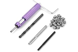 Kit de Réparation de Filetage d'Inserts Filetés en Acier Inoxydable 304 Outils d'Installation d'Insert de Type Helicoil M6 * 1.0 * 2D