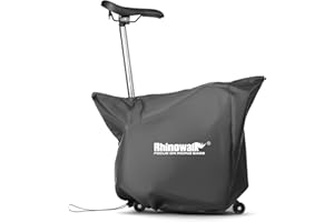 Rhinowalk Dust Cover for BROMPTON Folding Bike -Lightweight, Frame Hidden, Shielding Bike for Public Transportation, Commuting, Home Storage
