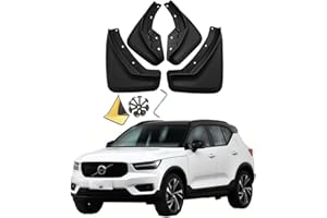 YLOXFW Car Mudguard Mud Flaps for Volvo XC40 2018-2024 Molded Custom Front and Rear Mudflaps Splash Guards Fender Flares Kit 4-PC Auto Accessories,Send 1 Car Wash Towel