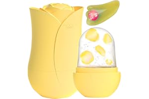 KEEPAQ Ice Roller, Ice Roller for Face and Eyes, Ice Face Roller and Gua Sha, Silicona Rodillo de Hielo, Efectivamente Aliviar la Hinchazón, Reducir Poros, Reafirmar Arrugas y Hidratar Analgésicamente