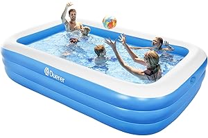 Duerer Piscines Gonflables, Piscines Gonflables, Piscine Familiale pour Jardin, FêTe Aquatique D'éTé, ExtéRieur, Jardin, Nager Adultes - 305cm x 182cm x 56cm