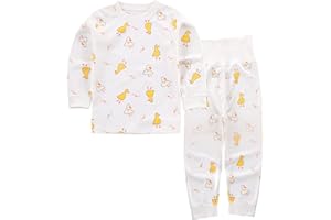 YANWANG 100% algodón Baby Boys Pijamas Set Ropa de Dormir de Manga Larga