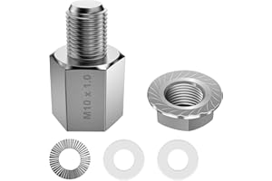 NICEDACK adaptador de eje de bicicleta unisex para eje sólido de M10, adaptador de acoplamiento de remolque de bicicleta