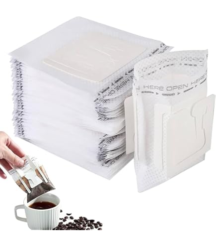 GOEDCH Drip Coffee Bag : 200 Pièces Sacs à Café Suspendus En