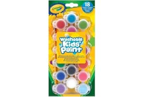 CRAYOLA - 18 washable paint cans - Creative activities - paints and accessories - from 3 years - 90 ml total