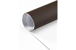 DIKARIYA Pelle Adesiva per Riparazioni, Patch di Riparazione in PU Pelle, Ecopelle Adesiva per Divani, Rammendare Un Divano Poltrona in Pelle, Giacca, Zaino, Sedili Auto 40x150CM Marrone Scuro