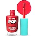 SUGAR POP Nail Lacquer 13 Red Alert (Cherry Red With Pink Undertone) | Dries In 45 Seconds | Chip-Resistant | Glossy Finish | High Shine | Nail Polish For Women, 10 ml