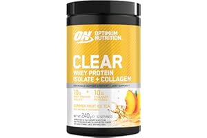 Optimum Nutrition Isolat de Protéine de Lactosérum et Peptides de Collagène, Saveur Thé Glacé aux Fruits d'Été, avec Vitamines C et D – 10 Portions, 240 g