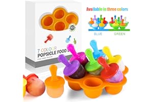 O-KINEE Moule à Glace, Moulle Esquimaux Silicone, Glaces à L'eau, Popsicle Moules DIY Réutilisable, Moulle Magnum， Idéal Pour les Enfants et les Adultes