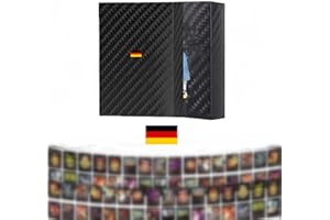 AXGBSKHC Deutsch Version Poke Karten Schwarz Gold Deutsch 55 Keine Wiederholung,Vmax Goldfolienkarten mit Deck Box,Vergoldete Karte Einschließlich Verschiedener Seltener Folienkarten(Vstar+Vmax+V+GX)