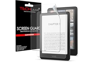 TECHGEAR Lot de 2 films protecteurs d'écran pour Amazon Kindle Paperwhite/Signature/Paperwhite Kids/Kindle Colorsoft (version 2024/12ème génération) Transparent