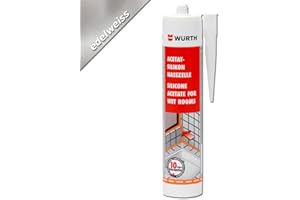 WURTH Würth Silicone acétique humides Edelweiss Cartouche de 310 ml