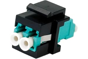 ‎ROLINE ROLINE Keystone LWL-Adapter LC/LC Duplex, Multimode, OM3 Schwarz