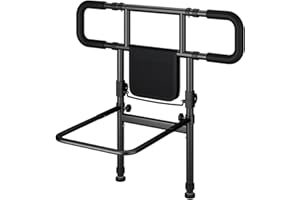 SEHAUSEU Guide da letto pieghevoli per anziani, donne incinte, bambini, con guide estraibili, altezza 79-97 cm, larghezza 83-109 cm, custodia e cintura di sicurezza