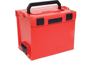 Fischer L-BOXX FLB 374 Valigetta Porta Attrezzi Impilabile e Agganciabile, Cassetta Utensili Espandibile, Vuota, Compatibile per Sortimo, 508139