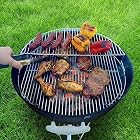 Rost / Erweiterungsrost zum Erwärmen / Grillen / Räuchern, Edelstahl, für Einsatz mit 57-cm-Kugelgrill – Bild 4