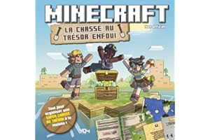 Minecraft - La chasse au trésor enfoui - Pochette non officielle - Pour 2 à 8 enfants à partir de 7 ans - Idéal pour un anniversaire !