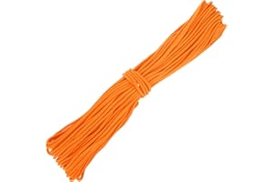 LOLYSIC 6mm Nylon Rope 50m, Heavy Duty Nylon Cord Rope, Nylon Flag Pole Rope Traction Rope for Sailing Garden Rigging Camping Outdoor Clothes Line, Yellow