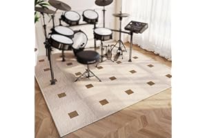 Luminexia Alfombras Acusticas Alfombra para Batería Manta insonorizada,Alfombra para Tambor,Vintage Stage Alfombra Drum Rug,para Caja de Bombo y Otros Instrumentos Musicales