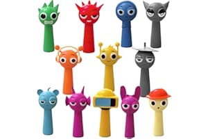 CHANCCI Lot de 12 figurines de dessin animé S-prunki, figurines d'action Sprunki, personnages de dessin animé Sprunki, statue Sprunkis Wenda, figurines colorées pour enfants pour tout fan de jeux
