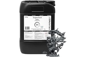 SuperFast 8K 5000g Grau 22um Auflösung Wasserabwaschbares Harz, 0,5 Sek. Druck (50 um), hergestellt in Korea von 3DMaterials