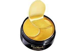 OVALA 24K Gold Eye Mask- 30 Pairs Puffy Eyes & Dark Circles Treatments,Reduce Under Eye Bags and Smooth Wrinkles,Eye Skin Care Pads With Collagen