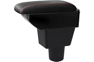 YJYWZH per Hyundai i10 2021 2022 2023 Braccioli Bracciolo Doppio Strato Centrale Console vano Nero