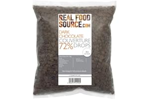 RealFoodSource Dark 72% Chocolate Couverture Drops 2kg Savvy Saver Pack