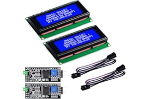 GeeekPi 2Pack 2004 LCD Display Module protocole I2C Pris en Charge, Blindage de Module LCD 2004 pour Arduino Uno Raspberry Pi(20 Characters x 4 Lines)