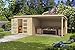 Produktbild Gartenhaus G178 inkl. Schleppdach - 28 mm Blockbohlenhaus, Grundfläche: 15,40 m², Pultdach