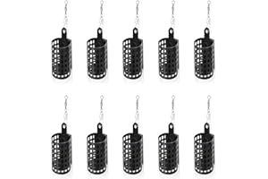 SPRIEßEN 10 Piezas Feeder para Pesca,Cebador Pesca,Comedero para Pesca Jaula De Metal,para Jaula De Cebo De Pesca Adecuada para Pescar