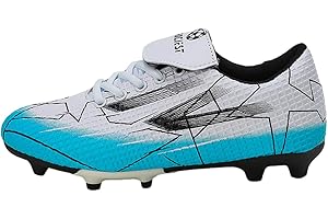 Mateju Scarpe da Calcio BambinoScarpe Calcio Antiscivolo, AG Scarpe Calcio, Scarpe da Allenamento di Calcio Resistente Junior Scarpe da Calcio 28-39 EU