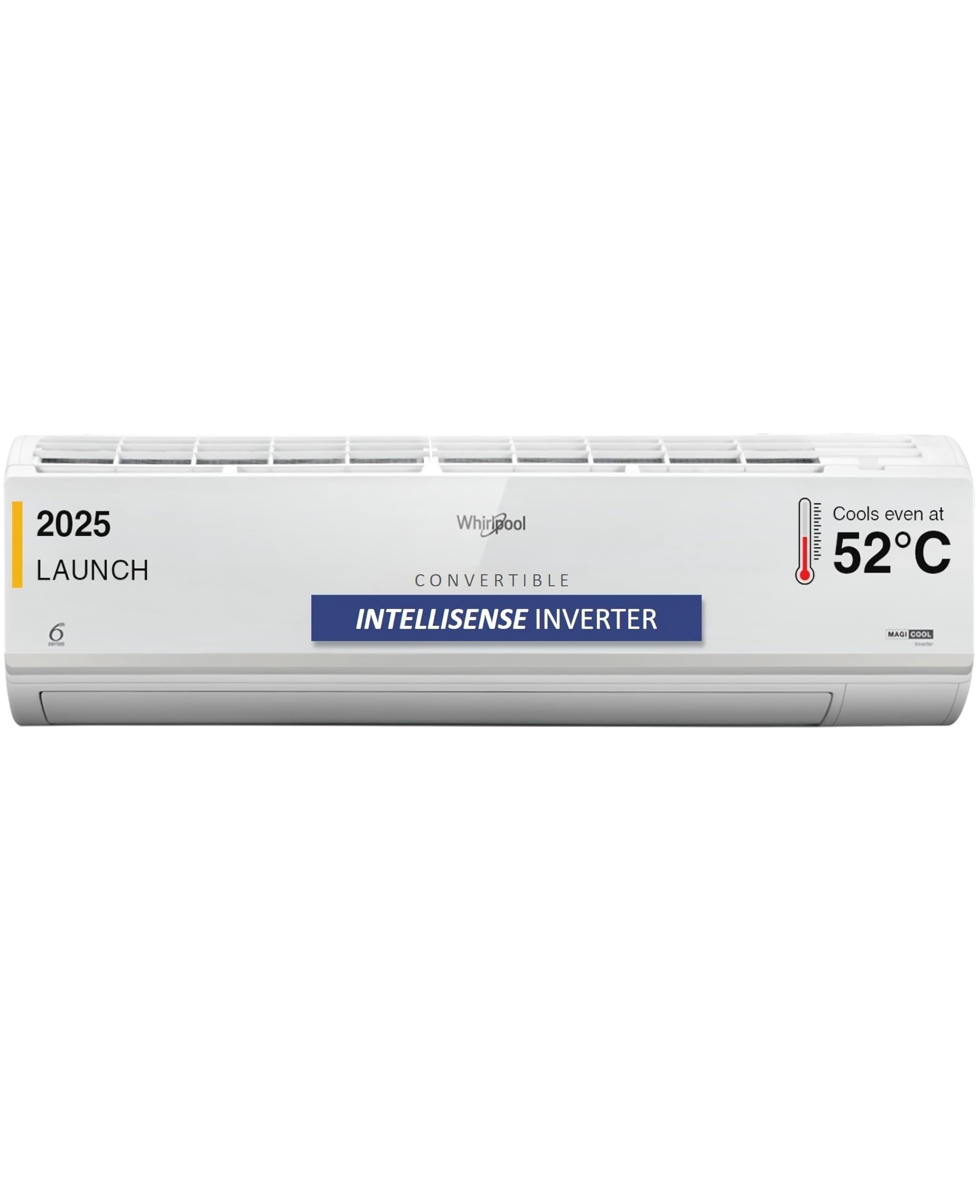 Whirlpool 1.5 Ton 3 Star, Magicool Inverter Split AC (MAGICOOL 15T 3S INV CNV S5K2PP0, Copper, Convertible 4-in-1 Cooling Mod