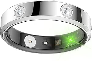 findtime Smart Ring Women Fitness Ring Pedometer Heart Rate Monitor Sleep Tracker Step Counter Fitness Tracker for Sports Time, Distance, Calories Compatible with Android iOS