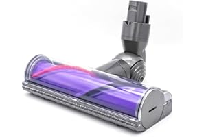 LHYNEE Cepillo Compatible para Dyson V6 DC58 DC59 DC61 DC62 DC74, Cabezal para Aspiradora, Repuestos y Recambios, Cepillo para Alfombras Accesorio, Cepillo Giratorio Compatible para alfombras, Suelos.