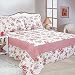 Produktbild mixinni® Schöne Stil Druckdessiniert Bettüberwurf Polyester-Baumwolle Kleine Blumenparadies Quilt (Enthält keine Kissenbezüge) Stil A 220x240(CM)