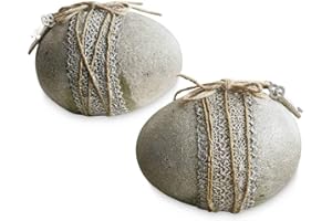 Loberon Coppia di Uova di Pasqua Réjane, Grigio