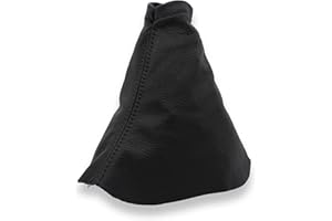 JPstraps - Soufflet Levier de Vitesse Compatible pour TOYOTA AURIS (2006-2017) 100% Cuir Noir