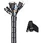 MOSOTECH 2m Kabelschlauch Schwarz, Flexible Kabelkanal Cord Organizer Kabelhülle Schutz-System, Universal…