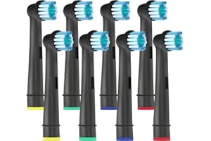 HSYTEK Brossettes de Rechange Compatibles avec Oral b - Têtes de Brosses à Dents Électrique pour Orall B Vitality 100, Pro Séries, Genius X, Kids - Parfaites pour Nettoyage en Douceur et Gencives Saines (8)
