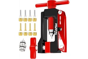 TERCHPILET Bike Hydraulic Hose Cutter, Needle Driver & 8pcs Brass Olives Kit - Clean Cuts & Secure Connections,All-in-One Solution for Line Cutter & Hydraulic Hose Fitting Insert