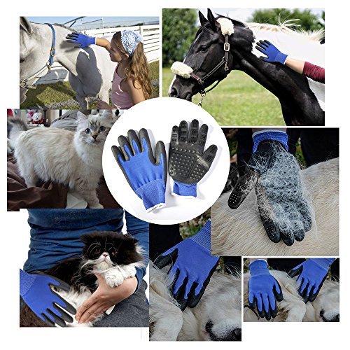 AYOUYA-Gant-de-Toilettage-Brossage-Chat-Chien-Cheval-Lapin-Animal-Brosse-de-Nettoyage-Massage-Toilette-Professionnel-pour-Poils-Cheveux-Bain-Peigne-Doux-et-Efficace-2-Packs