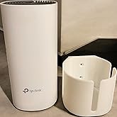 TP-Link Deco M4 ve E4 Uyumlu Duvar Askı Standı - Beyaz Mesh WiFi Montaj Aparatı