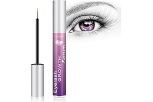 GETUE Eyelash Growth Serum,Lash Growth Serum Natural Brow Natural Formula for Long Thickening Nourishing and Moisturizing Nourish Damaged Lashes Irritation Free-5ML